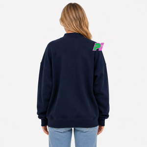 Sudadera Oversize de Cuello Alto para Mujer OKLAHOMA con Apliques de Letras MAP, Diseño Personalizado, 100% Algodón Ecológico - Product Image 4