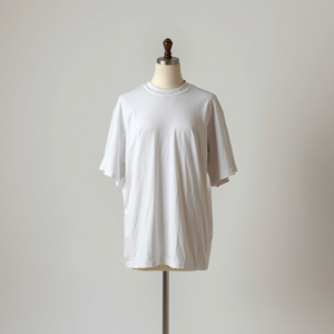 Camiseta Formal de Gran Tamaño, Tejida, de Poliéster/Algodón, Corte Holgado, con Personalización OEM ODM - Product Image 1