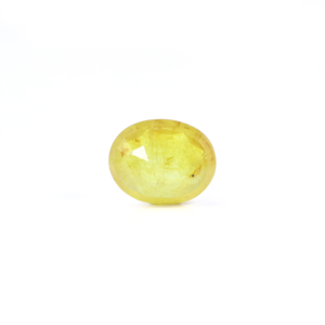 3.8 Carat Oval Cut Yellow Sapphire Loose Gemstone for Fine Jewelry - Product Image 2