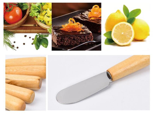 Juego de Cuchillos para Mantequilla de Acero Inoxidable, 1 Pieza, Mango de Madera, Grosor de 0.5 mm, Cuchillos Utilitarios para Manualidades, PUNTA Afilada, Garantía de 3 Años - Product Image 3