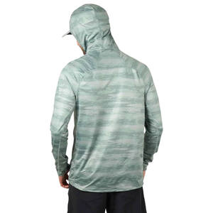 Chaqueta de Pesca con Capucha de Manga Larga Unisex, Estampado de Camuflaje, UPF 50, Anti-UV, Secado Rápido, Ropa de Exterior para Adultos - Product Image 3