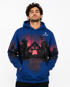 Sweat à capuche unisexe personnalisé avec motif de squelette et citrouille d'Halloween, vente en gros, directement de l'usine - Product Image 1