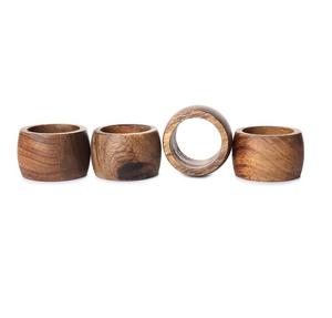 Porte-serviettes en bois rustique pour tables, style ferme, de qualité supérieure, forme ronde et logo personnalisé - Product Image 6