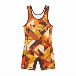 Traje de Lucha Libre Personalizado con Diseño Sublimado, Uniforme de Lucha Libre de Spandex y Nailon para Adultos y Jóvenes, Fabricante de Artículos Deportivos - Product Image 3