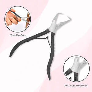 คีมถอดลูกปัดต่อขนสีดำเครื่องมือกำจัดลูกปัดแบบไมโครลิงก์สแตนเลสสำหรับการต่อขนได้อย่างง่ายดาย - Product Image 3