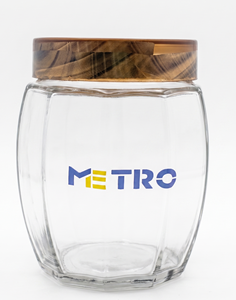 Premium 500 ML Octa Screw Glass <b>Jar</b> Food Safe Airtight Lid Honey <b>Jam</b> Spice Storage Container <b>for</b> Home Kitchen Use - Product Image 1