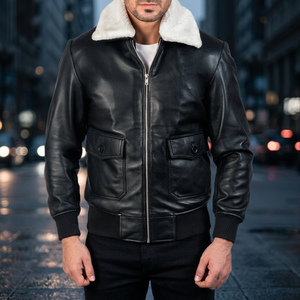 Fabricants professionnels de vestes en cuir pour hommes, nouvelle arrivée, veste en cuir véritable personnalisée, meilleure qualité, veste en cuir de vache pour hommes - Product Image 2