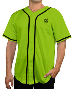 Maillot de baseball blanc personnalisé 2025 avec manches et passepoil bleus, uniforme d'équipe boutonné, nom et numéro personnalisés, style professionnel, vente en gros - Product Image 4