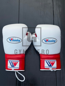 Guantes de Boxeo Blancos y Rojos con Cordones, de Cuero Vacuno, Acolchado Grueso de 4 Capas, Correa de Muñeca Ajustable, Protección Completa para las Manos - Product Image 6