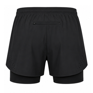 Ensemble de vêtements de sport pour hommes, t-shirt de course à pied et short athlétique, vêtements de sport pour la salle de sport, légers, respirants, séchage rapide, maille, été - Product Image 3