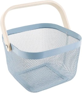 Cestas de Almacenamiento Industriales de Acero y Madera Rústica, Contenedores Organizadores Grandes con Asas para Cocina, Armario, Estante, Almacenamiento en el Hogar - Product Image 4