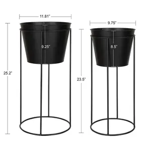 Vase à fleurs décoratif en fer forgé fait main de qualité supérieure, élégant support floral pour hôtels, restaurants gastronomiques, centres de villégiature de luxe - Product Image 2