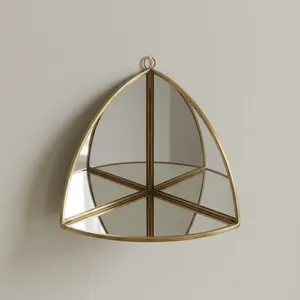 Artisan Design Geometric <b>Mirror</b> Vanity Organizer Standing Countertop Display <b>Storage</b> Modern Design Bathroom Living Room Wall - Product Image 3