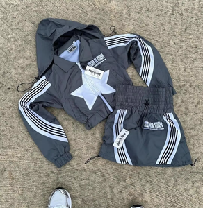 Conjunto Deportivo de Invierno para Hombre y Mujer, Hecho en Fábrica Directa al por Mayor, 100% Algodón, Sudadera con Capucha Desmontable con Cremallera, Pantalón Estampado Personalizado - Product Image 4