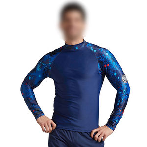 Rashguards pour hommes élégants avec logo personnalisé imprimé, prix abordable, respirants, sublimés, à manches longues, pour garçons, à prix avantageux - Product Image 2