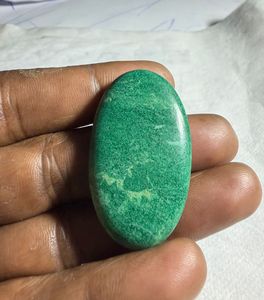 Jade natural verde Paradise Cabochon, colgante de cristal suelto de diseño, gema para la fabricación de joyería curativa - Product Image 3
