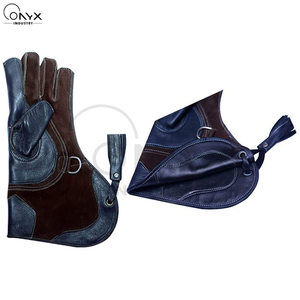 Gants professionnels en cuir pour la manipulation des oiseaux, triple couche, anti-épines, pour l'entraînement des rapaces, protection pour les dresseurs - Product Image 3