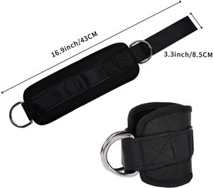 Correas de Tobillo Deportivas Misha, Personalizadas, Transpirables, Ajustables, de Neopreno Resistente, con Cierre de Gancho y Bucle, para Levantamiento de Pesas - Product Image 6