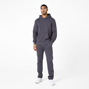 Custom-made Casual Flared Wide-leg Loose-<b>fitting</b> Sports Pants Street Style Oversized French Terry Wool Straight-leg Unisex Mid - Product Image 3