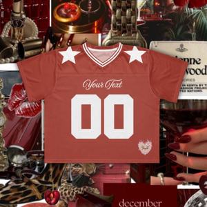 Camiseta Personalizada de Estilo Retro Americano Vintage con Malla Clásica de Béisbol y Fútbol Americano para Hombre, Camisetas de Fútbol Francesas - Product Image 4