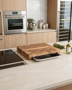Tabla de Cortar Rectangular de Acacia Hecha a Mano, Resistente, Duradera, Apta para Lavavajillas, Tabla de Cocina para Cocinar en Casa - Product Image 4
