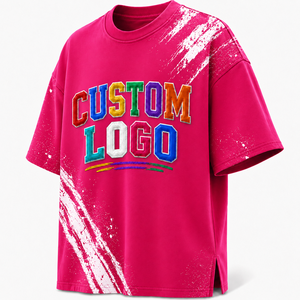 T-shirt streetwear surdimensionné de qualité supérieure, broderie personnalisée, tee-shirt graphique, fabricant de vêtements personnalisés - Product Image 4