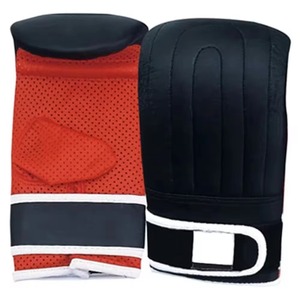 OEM Custom <b>Velcro</b> Wrist Boxing Bag Gloves PU Leather Foam Padded Low MOQ Wholesale Factory Price Supplier - Product Image 2