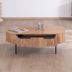 Mesa de centro Vandana Golden Detail con gran cajón Bopee - Product Image 4