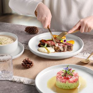 Set di Stoviglie in Ceramica Maculata da 12 Pezzi per 4 Persone, Piatti e Ciotole, Adatti a Microonde e Lavastoviglie - Product Image 4