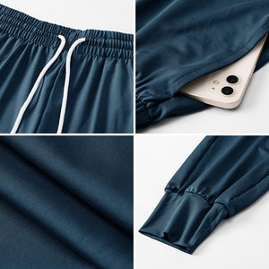 Pantalones de Hombre de Color Sólido, Corte Holgado, Ligeros, Bordados, 100% Algodón, Cómodos, Casuales, para Trabajo, Viajes - Product Image 6