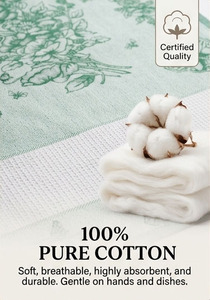 Serviettes de cuisine en coton à séchage rapide, écologiques, logo personnalisé, taille sur mesure pour hôtels, restaurants et usage domestique - Product Image 6