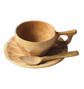 Wooden Mug <b>Tea</b> <b>Cup</b> Creative Drinkware With Handle Drinking Purpose Coffee Mug <b>Tea</b> <b>Cups</b> & <b>Saucers</b> - Product Image 5