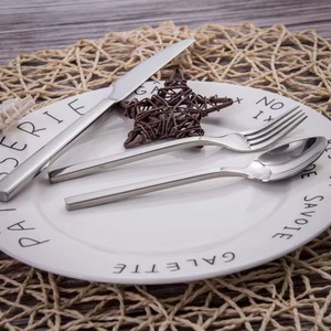Wholesale Price Modern Design Nordic Stainless Steel <b>Dinner</b> Spoon Fork <b>Knife</b> Restaurant Dinnerware Sets - Product Image 6