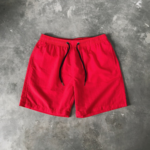 <b>Black</b> High Waist Knee-Length Quick Dry Breathable Eco-Friendly Anti-Wrinkle 100% Polyester Swimming <b>Shorts</b> Drawstring <b>Men</b> - Product Image 5