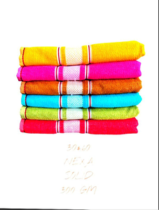 Toalla de playa 100% algodón, toalla de mano de rizo, 30 x 60 cm, 300 GSM, toalla absorbente con logotipo personalizado tejido para el hogar y spa - Product Image 1
