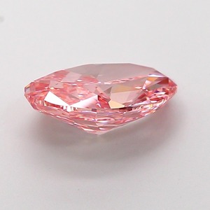 Diamant CVD de laboratoire rose vif fantaisie de forme ovale modifiée, 2,08 carats, clarté VS2, excellente taille, diamant non monté - Product Image 5