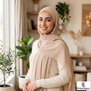 Custom Chiffon Hijab Scarf Fashion <b>Head</b> <b>Wrap</b> Shawl <b>Silk</b> Feel Fabric OEM ODM Customized Manufacturing Supplier - Product Image 6