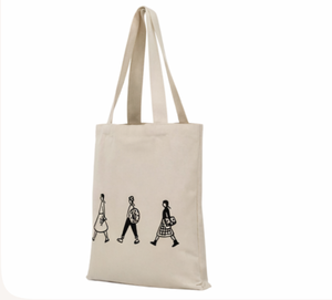 Bolsa de lona personalizada de bajo precio, bandolera, larga, con diseño bonito, bolso escolar, color blanco puro, para compras. - Product Image 4