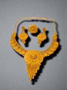 Ensemble de bijoux pour femmes AWAIS HOUSE plaqué or, diamants fantaisie, 6 grammes, style hip-hop, infini, pour fiançailles, mariage, soirée - Product Image 6