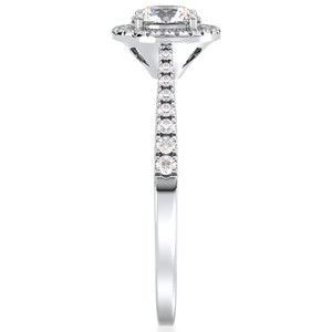 Bague de fiançailles REYES en argent sterling 925 avec moissanite certifiée GRA, design original, cadeau de mariage de luxe, bijoux fins pour femmes - Product Image 5