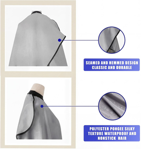 Cape de coiffure avec trous pour les bras, qualité supérieure, usage professionnel en salon, vente en gros, personnalisation, OEM, ODM 2026 - Product Image 4