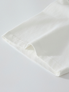 T-shirt décontracté pour homme en jersey 100 % coton, 200 g, à manches longues, col rond, couleur unie, respirant et coupe ample - Product Image 3