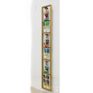 Décoration Murale Métallique Faite à la Main, Design Art Déco, Écologique et Légère, Idéale pour Diwali, Cadeaux de Régime de Retraite, Décoration Intérieure et Méditation - Product Image 1