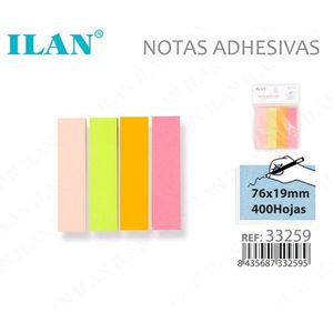 Ilan Foglietti Adesivi 76x19mm 400 Fogli Colori Pastello - Product Image 3