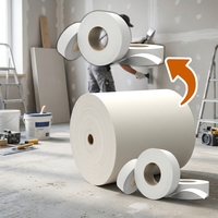 Papier de base pour ruban adhésif de jointure de cloisons sèches 128 g/m², rouleau jumbo en pâte de bois vierge non imprégnée pour la fabrication de ruban adhésif de jointure