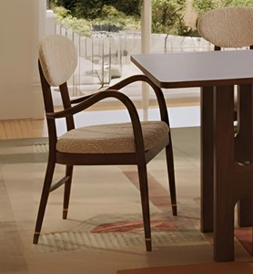 Modern Solid Wood <b>Dining</b> <b>Chair</b> Upholstered Embraided Fabric Seat Back Midcentury Design for Home <b>Dining</b> Use - Product Image 1