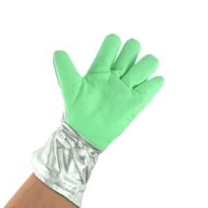 High Flame <b>Fire</b> Resistant Aluminized Welder Leather Gloves Industrial Heavy Duty Para Aramid Lining Cut Abrasion Welding Gloves - Product Image 3