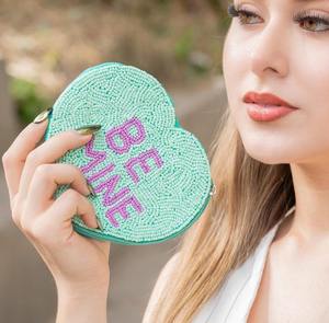 Porte-monnaie perlé de créateur pour femmes, fait main, de luxe, petite pochette élégante avec cristaux et perles, porte-billets élégant pour femmes - Product Image 2