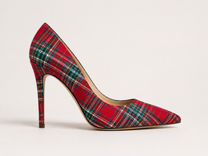Chaussures à talons hauts de luxe pour femmes, style escocais, motif tartan, sur mesure, OEM - Product Image 1