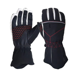 Gants de course unisexes imperméables en PU, design à doigts entiers avec fermeture éclair, pour le ski et les activités hivernales en extérieur - Product Image 6